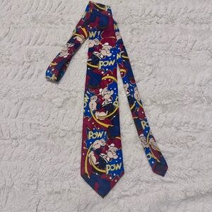 Vintage Popeye Surrey Tie Retro Cartoon Novelty Necktie Pow 90’s